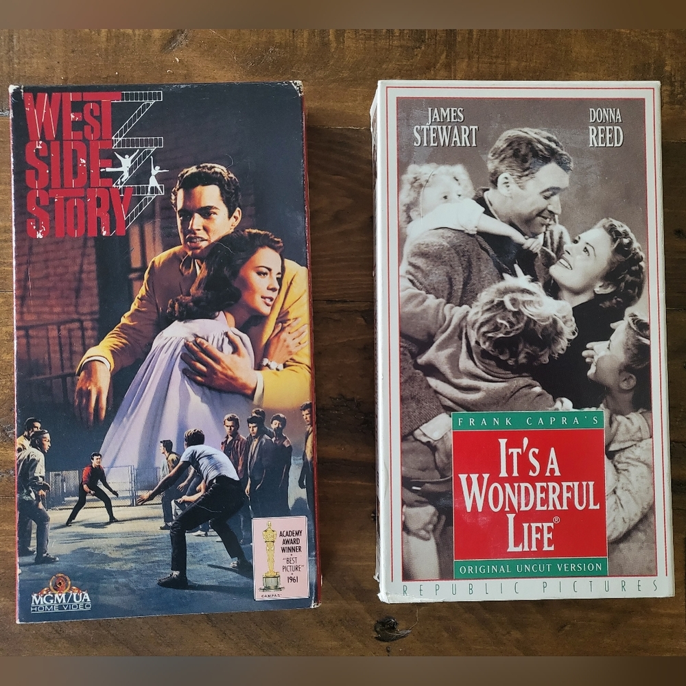 West Side Story & It's a Wonderful Life VHS Tapes